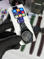 CASIOO M300D- 4 AV BLACK CHAIN BELT BLACK DIAL BEZAL