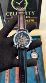 Fossill Townsman Automatic Black Leather