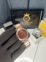 Versacee Women Quartz Brown Dial Analog Stainless Steel Watch VE5B00625-a