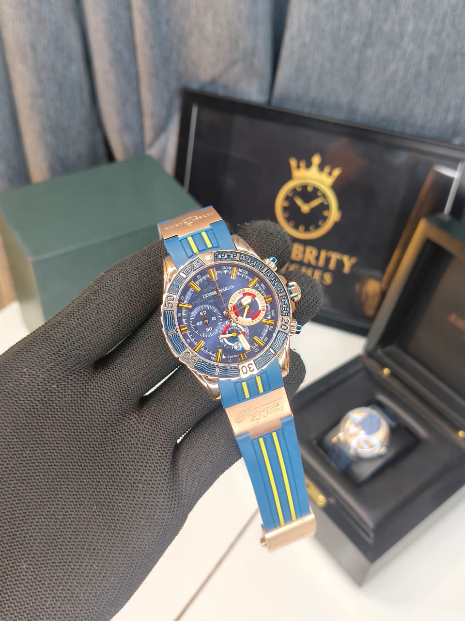 Ulysse Nardin Marine Diver Chronograph Blue yellow
