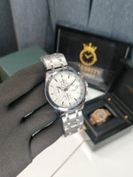 Tissott 1853 Chronograph Silver white Metal belt