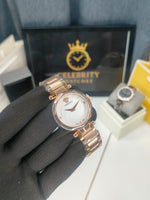 Versace women watch Rose gold band white dial