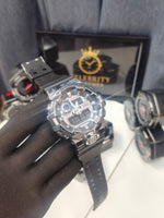 GM-700G-9ADR-A Analog-Digital Watch Attractive Silver Black