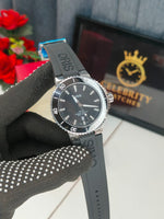 Oriss Men aquis DateFull black Silicone belt