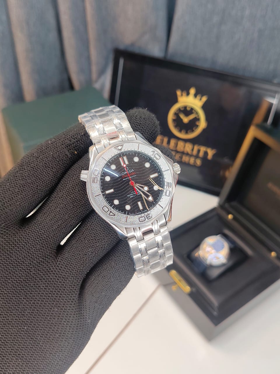 Omegaa Nektonn Edition Seamasterr Diver 300M 42 mm, steel on steel