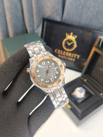 Omegaa Seamaster Diver 300M 42 mm Silver Grey Duo Dual tone metal belt Limited Edition Men watch