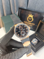 Ulyssee Nardinn Marine Chronometer 43mm Black Premium Silicone Band