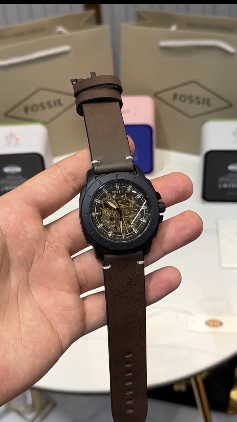 Fossill Flynn BQ2386 A Automatic Skeleton Watch