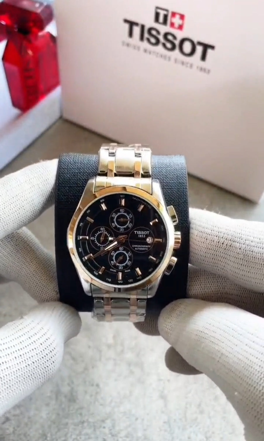 Tissott 1853 Chronograph Two Tone Belt