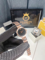 Movado Analog Rose Gold Black Dial Women's Watch-3601147 -a