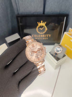 Michaell Korss Stainless Steel Analog Rose Gold Dial Women Watch-Mk3203-a, Same Single Color Band