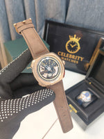 SevenFridayy V-Series-a Automatic Brown Leather Belt