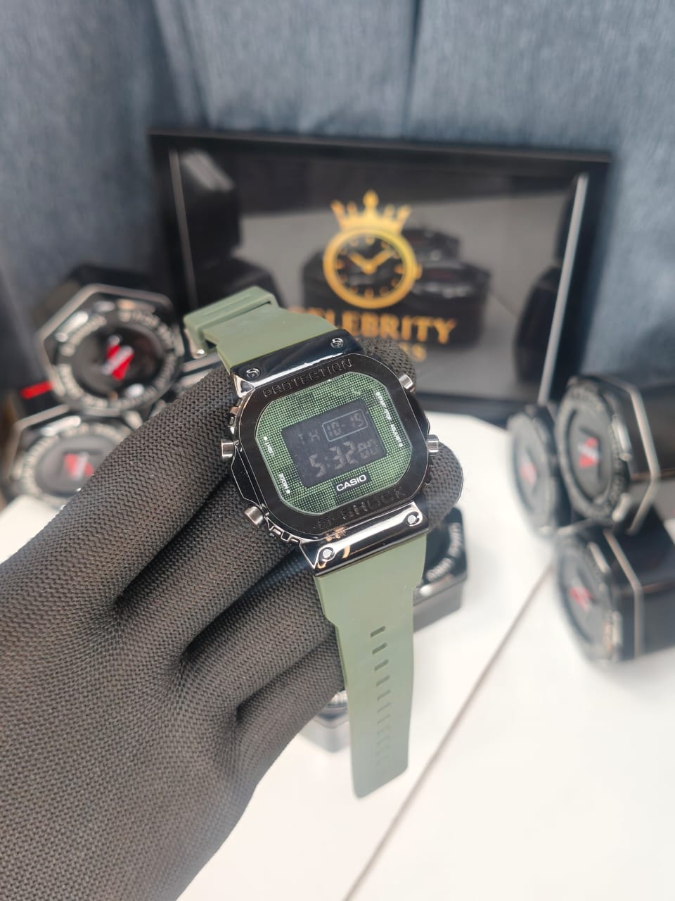 G SHOCKK DIGITAL 5600 SERIES DW-5610UU-3-a Green (Best selling)