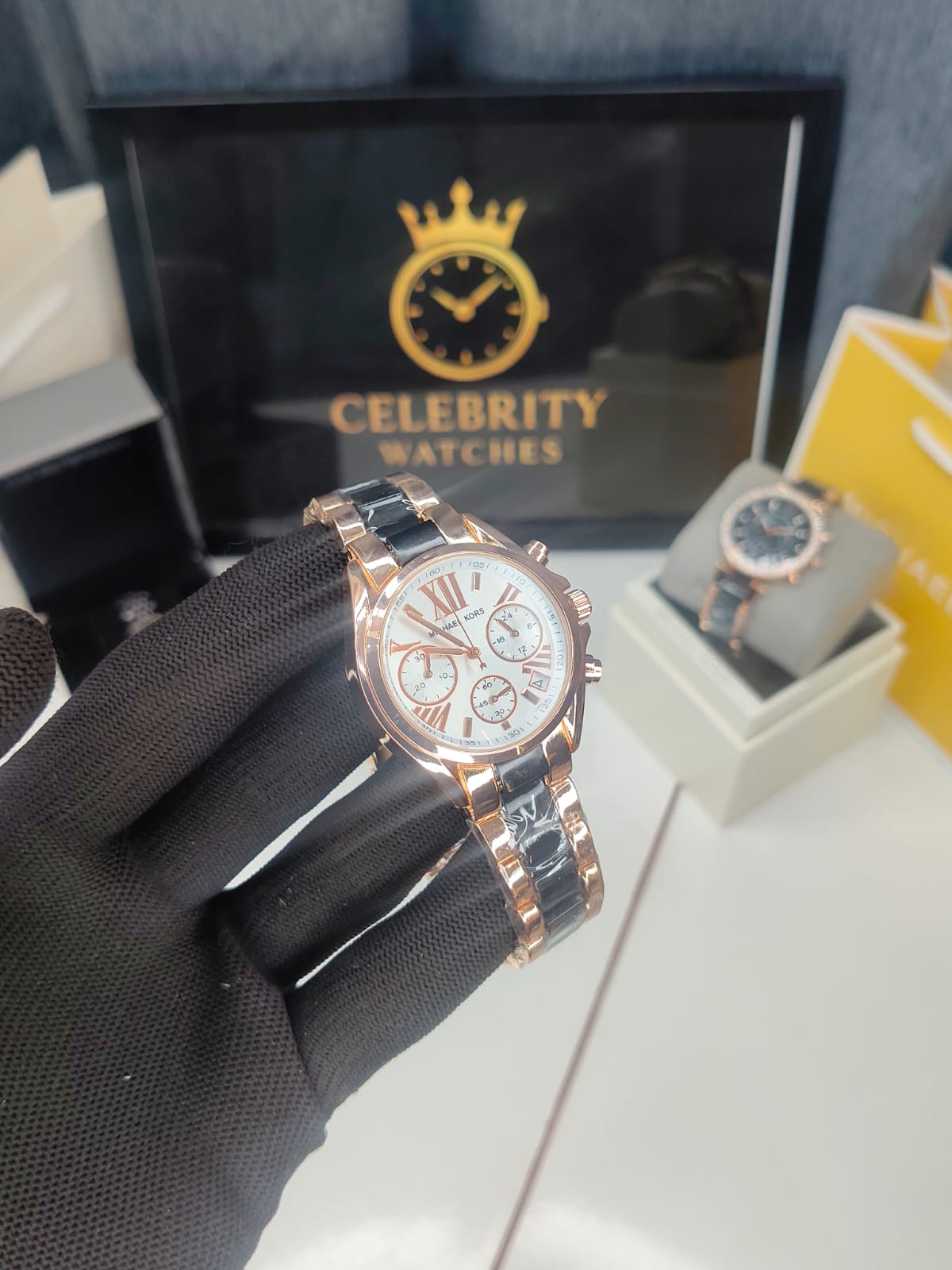 Michaell Korss MK5907-a For Women Analog, Casual Watch, Dual tone belt, White Dial