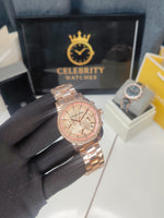 Michaell Korss Stainless Steel Analog Rose Gold Dial Women Watch-Mk 6375-a,