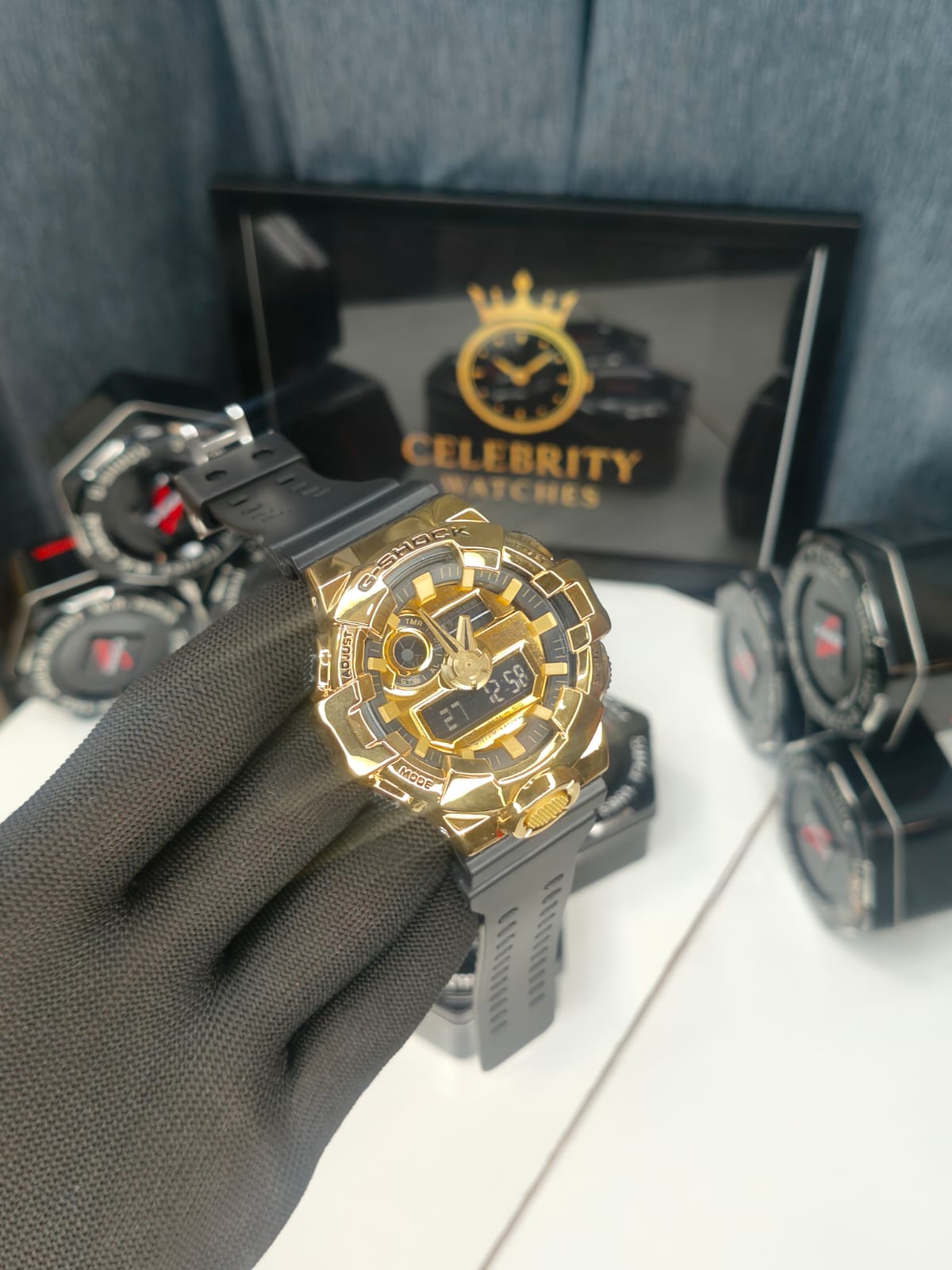 GM-700G-9ADR-A Analog-Digital Gold balck