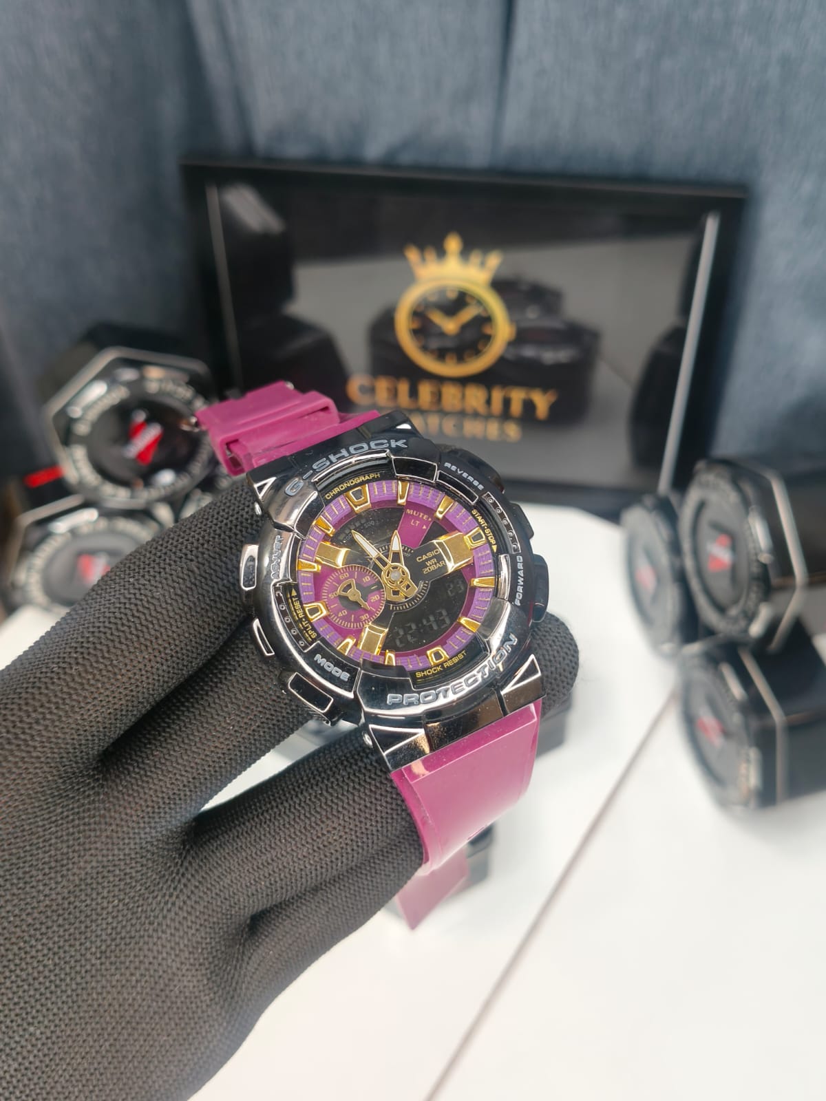 ANALOG-DIGITAL GM-110 SERIES GM-110-1A-A Modern Pink purple